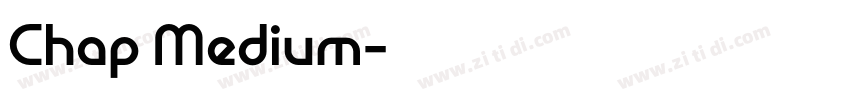 Chap Medium字体转换
